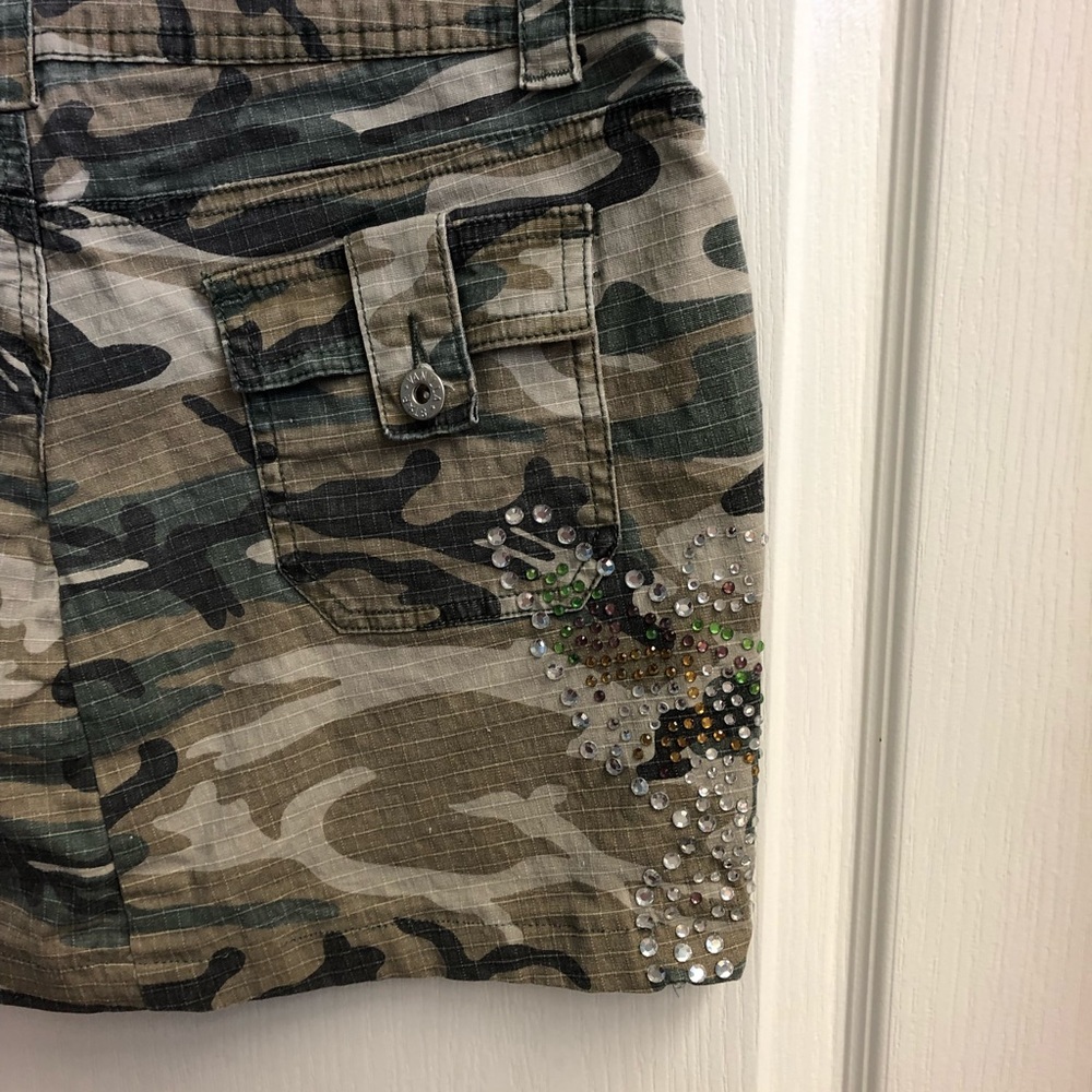 Vanilla Star Jeans Camo Mini Skirt - Picture 5 of 8